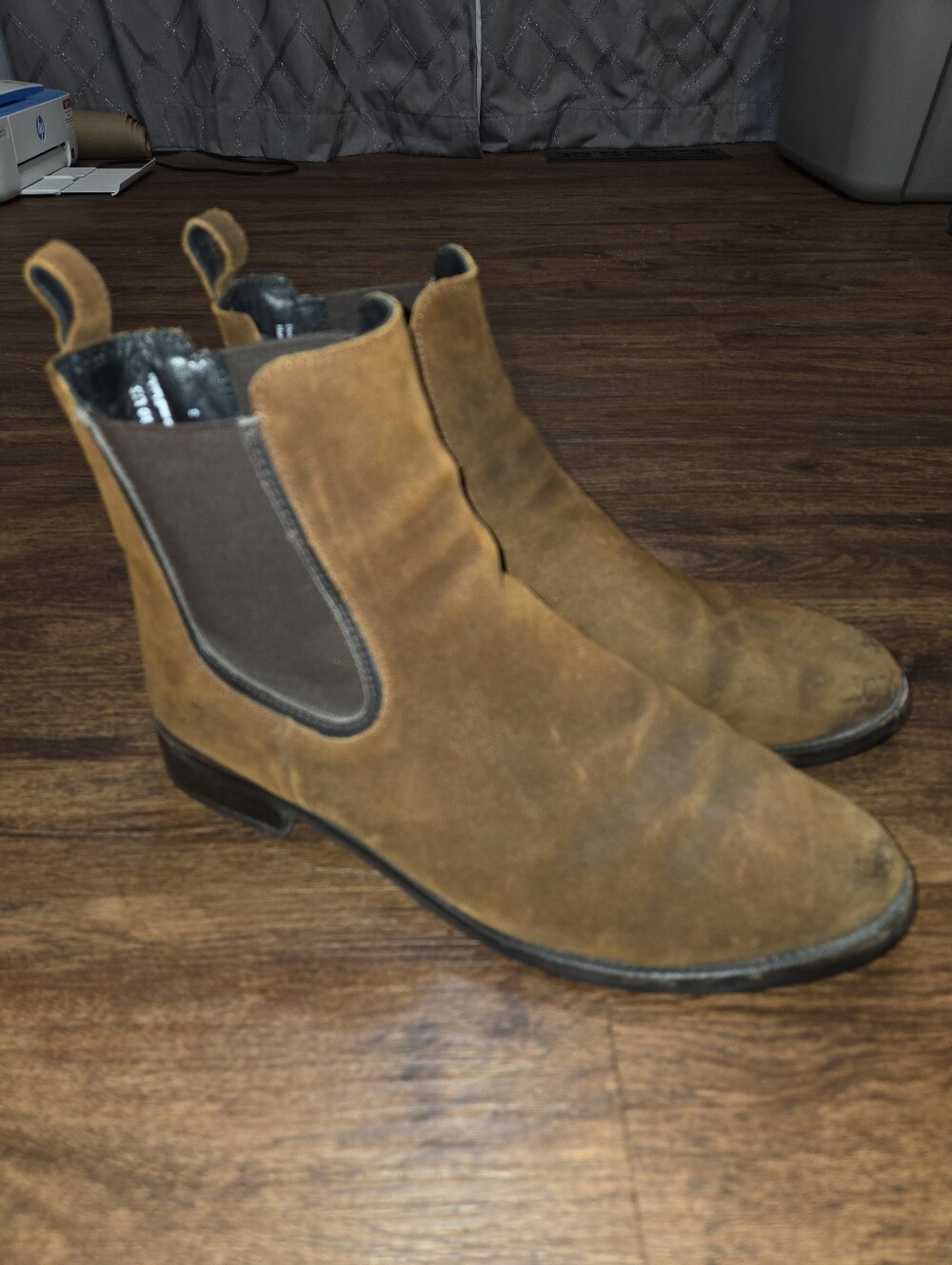Thursday Boot Company Brown Suede Leather Chelsea Boots 10